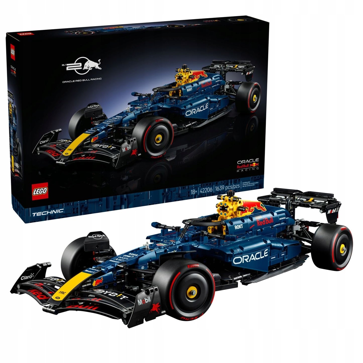 Lego 42206 Technic Oracle Red Bull Racing Rb20 F1 Car Model 