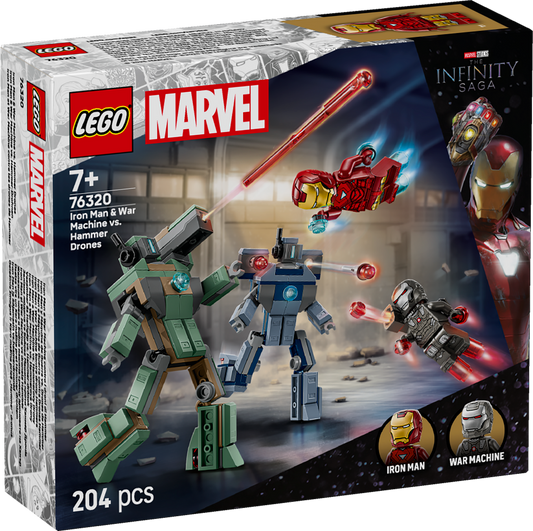 Lego Marvel 76320  Iron Man & War Machine Vs Hammer Drones