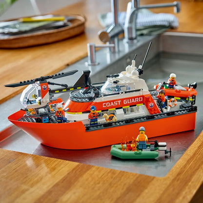 Lego City 60504 Coast Guard Rescue Boat & Helicopter