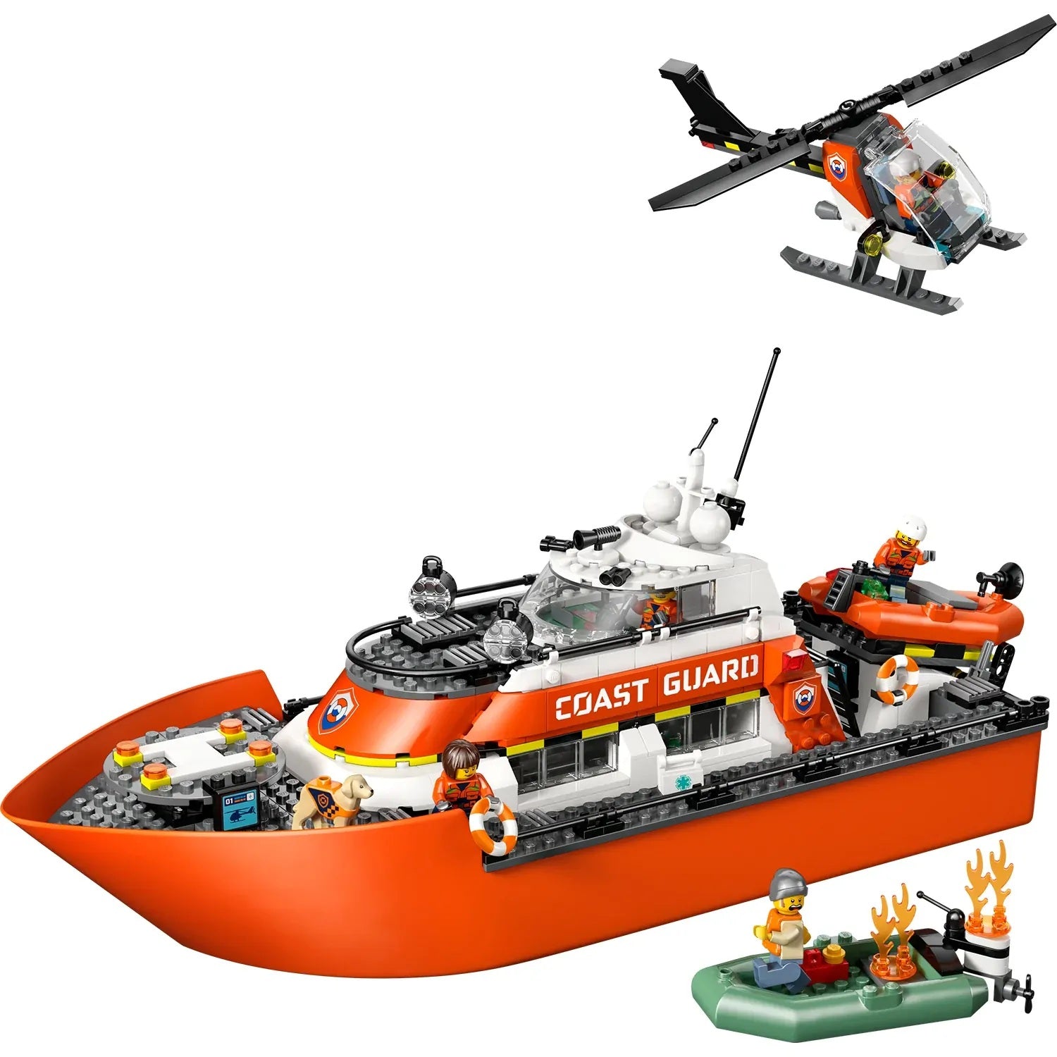 Lego City 60504 Coast Guard Rescue Boat & Helicopter