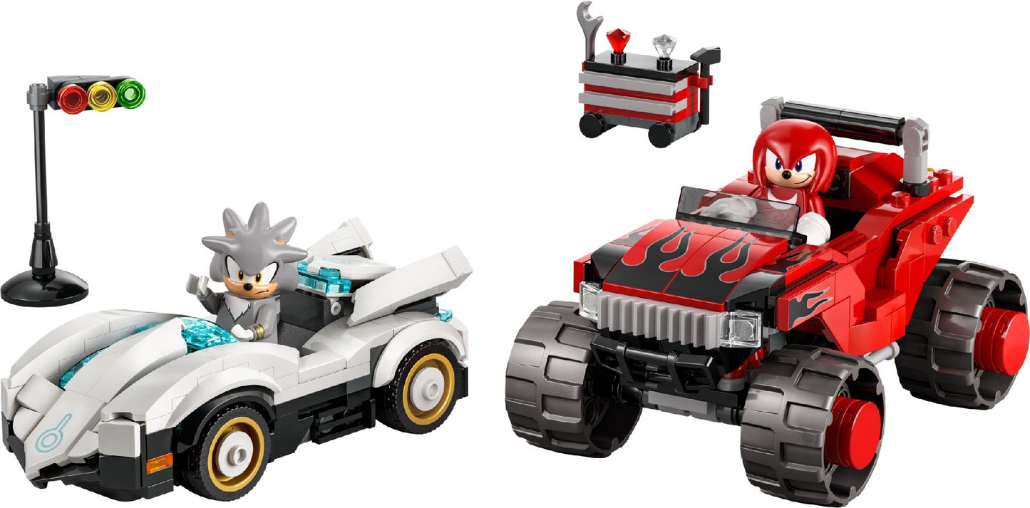 Lego Sonic The Hedgehog Silver’s Car Vs. Knuckles’ Monster Truck 77118  8+