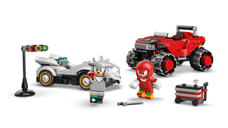 Lego Sonic The Hedgehog Silver’s Car Vs. Knuckles’ Monster Truck 77118  8+