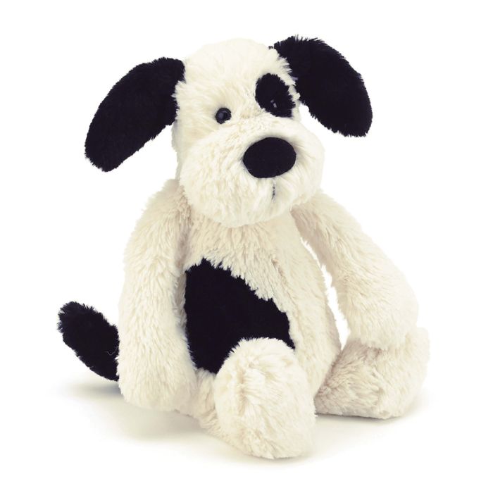 Jellycat Black & Cream Puppy Medium