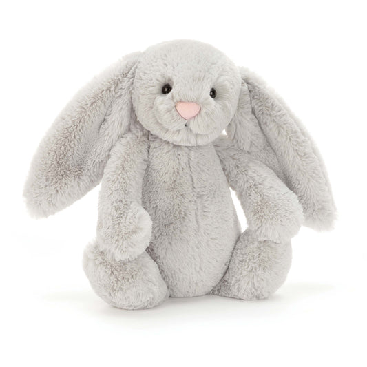  Jellycat Bashful Silver Bunny Original (med) Grey 9x12x31cm