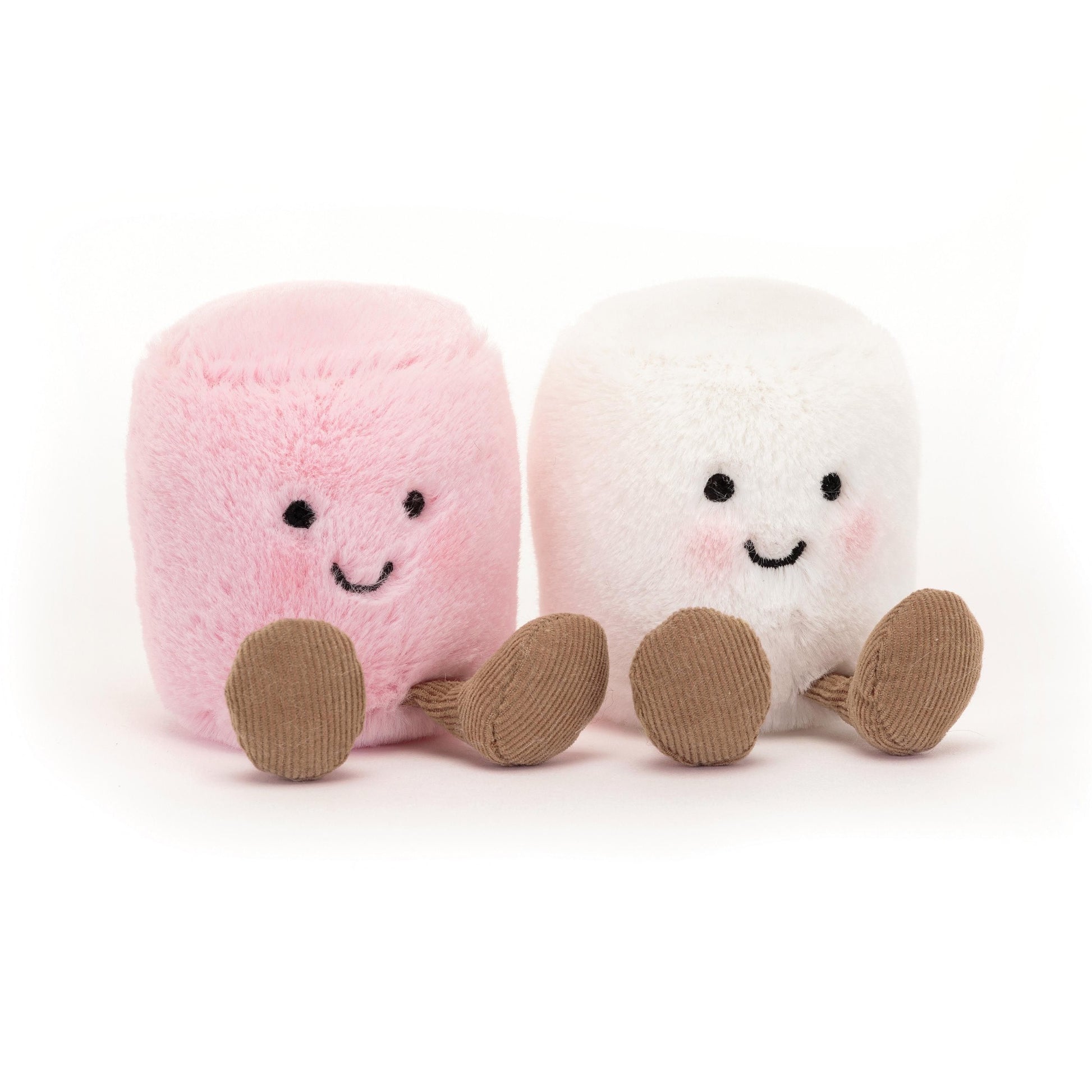 Jellycat Amuseables Pink And White Marshmallows Multi-coloured 5x15x9cm