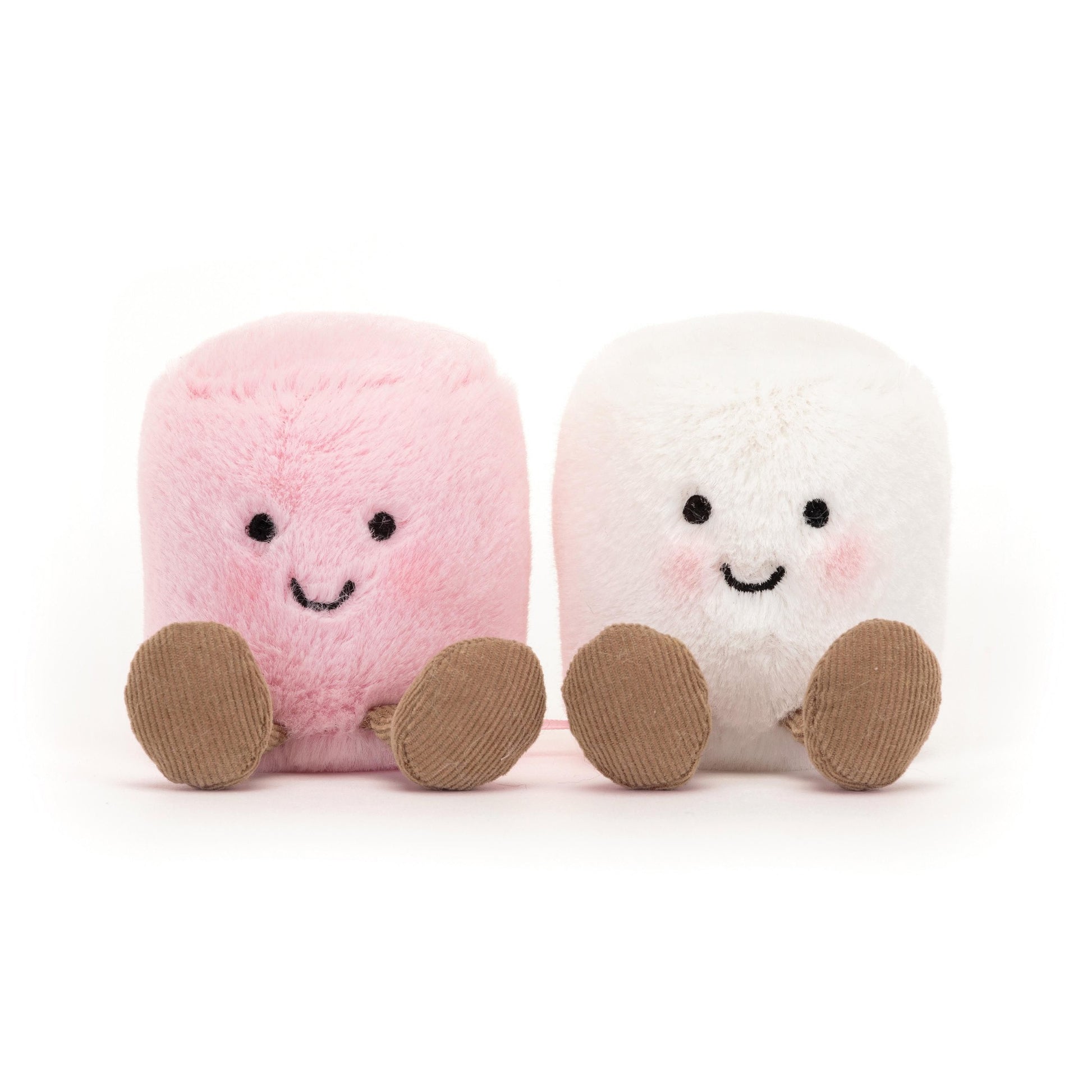 Jellycat Amuseables Pink And White Marshmallows Multi-coloured 5x15x9cm