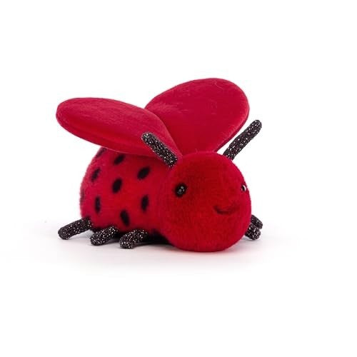 Jellycat Loulou Love Bug In Redblack