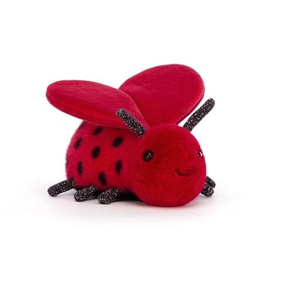 Jellycat Loulou Love Bug In Redblack