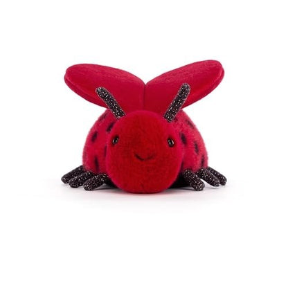 Jellycat Loulou Love Bug In Redblack