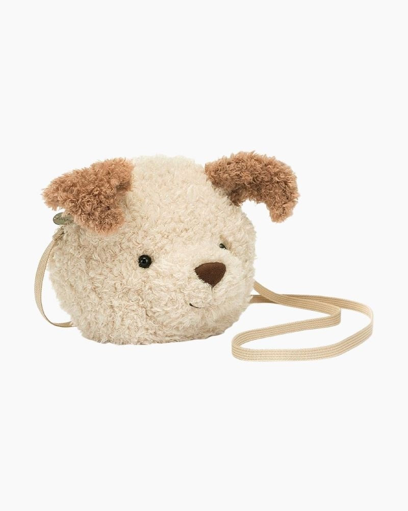 Jellycat Little Pup Plush Bag  7.5 Inches 