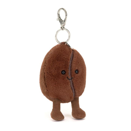  Jellycat Amuseables Coffee Bean Bag Charm Bnwt Soft Plushie Keychain