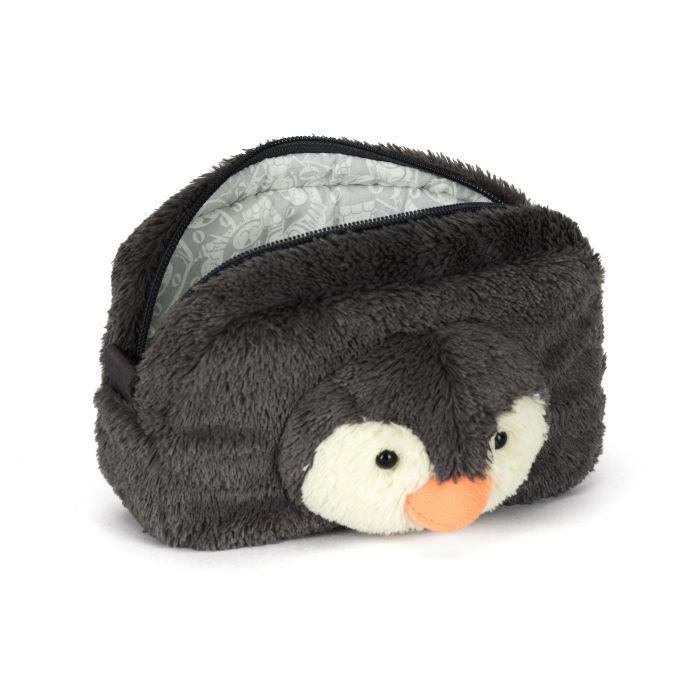 Jellycat Peanut Penguin Pouch- Grey