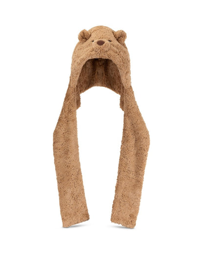 Jellycat Bartholomew Bear Bundlesnug Scarf Hood 