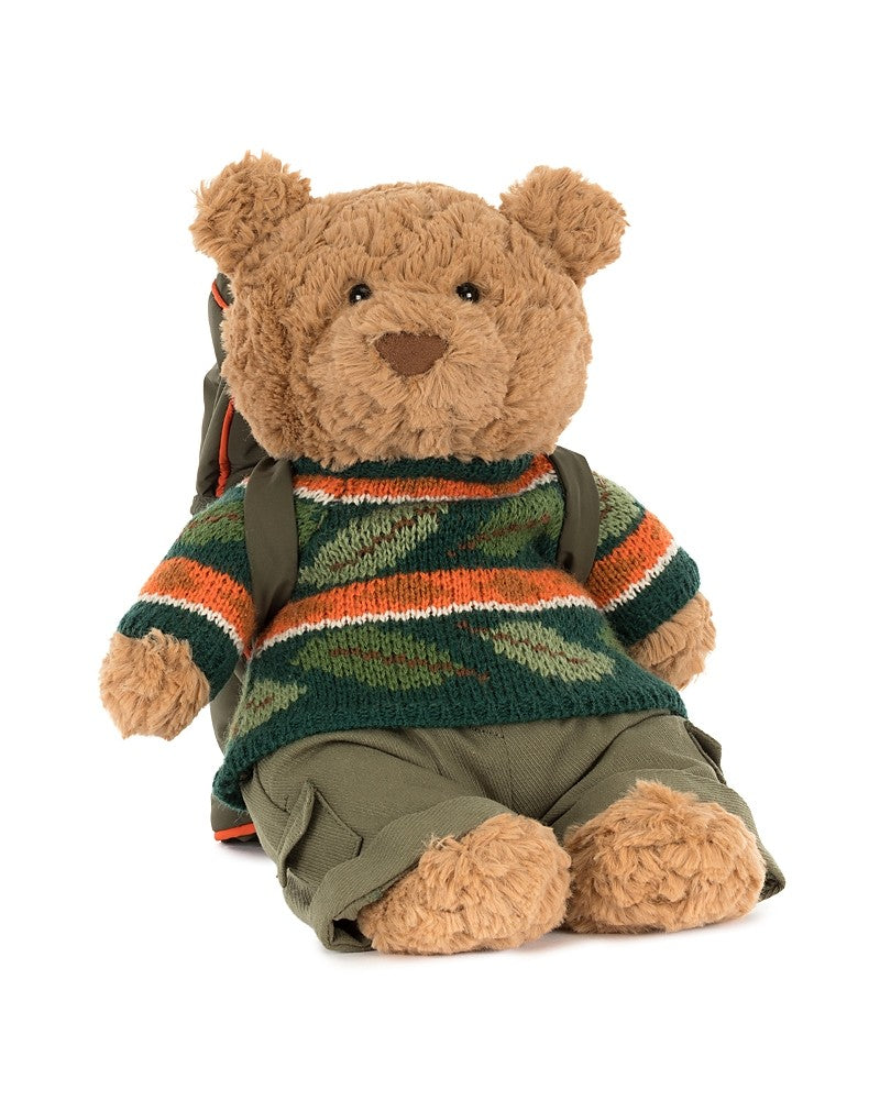 Jellycat Bartholomew Bear Hiking Outfit Plush 