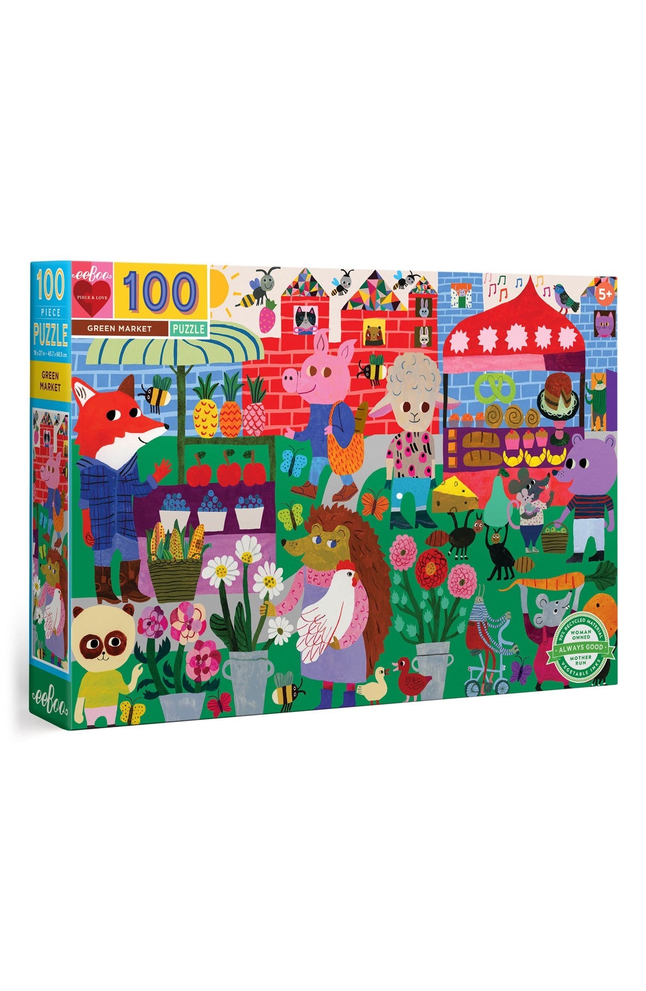 Puzzle 100pc Green Market