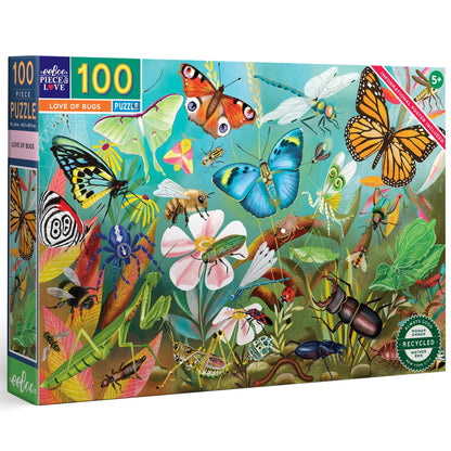 Puzzle 100pc Love Of Bugs