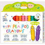 Haku Yoka Happy Pea Pod Crayons 24 Colours