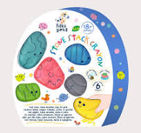 Haku Yoka Finger Crayons - Stone