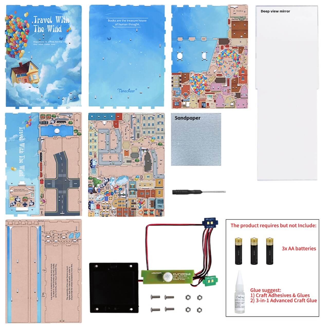 Tonecheer Travel With The Wind 3d Puzzle