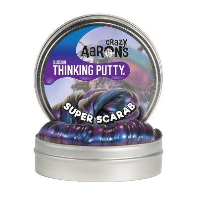 Crazy Aaron's Illusion Thinking Putty Super Scarab Putty Multicolored