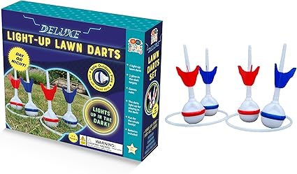Buddy & Barney Deluxe Light-up Lawn Darts