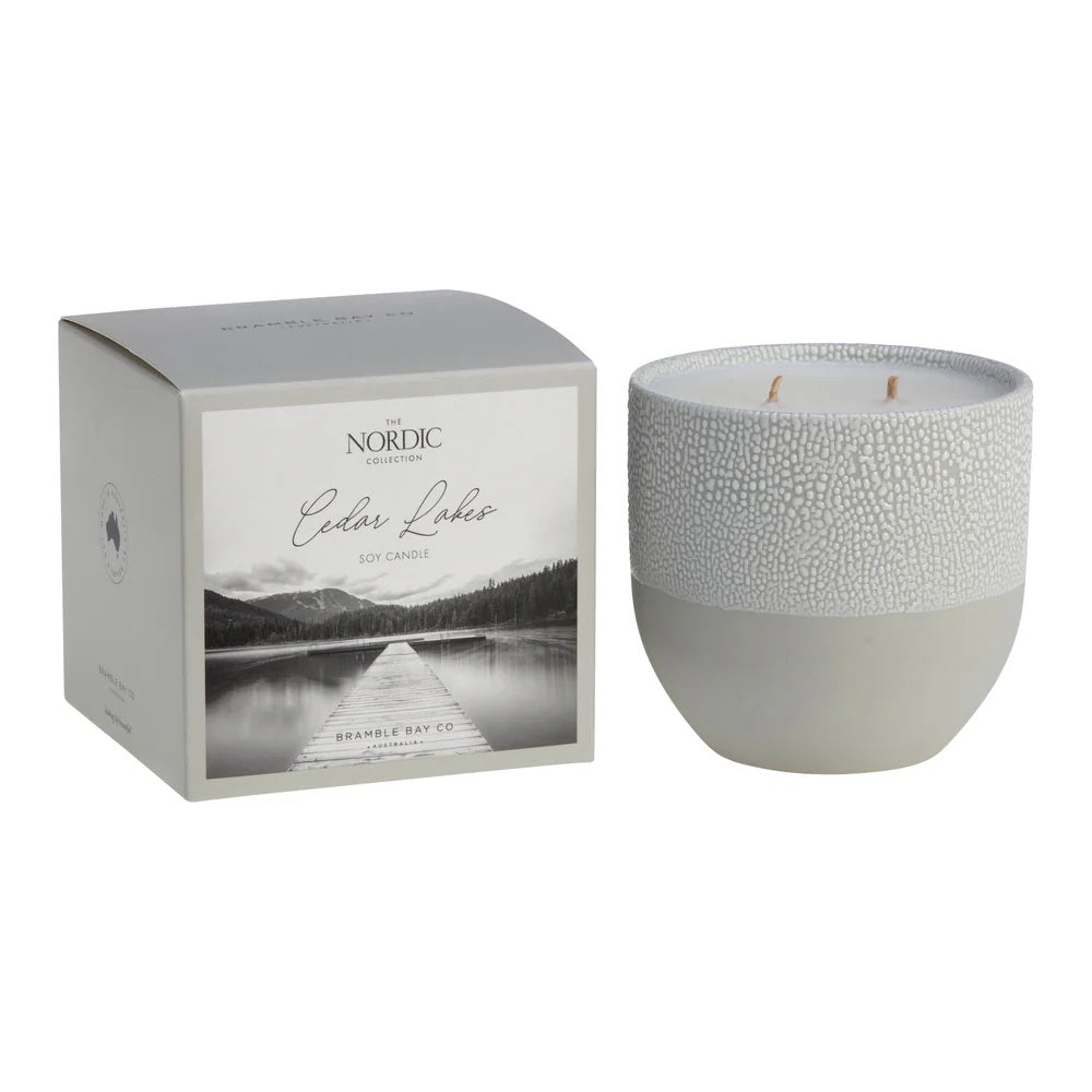 Cedar Lakes Nordic Candle - Bramble Bay Co