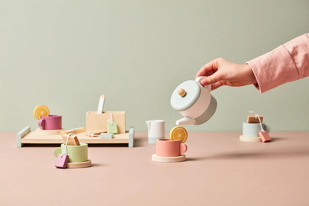 Wooden Tea Set
