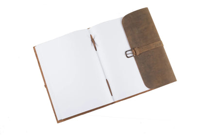 Leather Journal - Buckle - A4 Tan