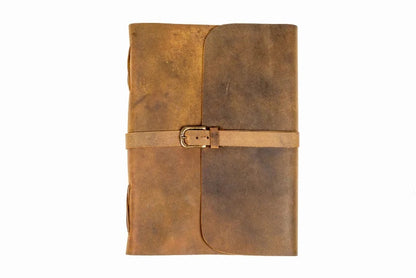 Leather Journal - Buckle - A4 Tan