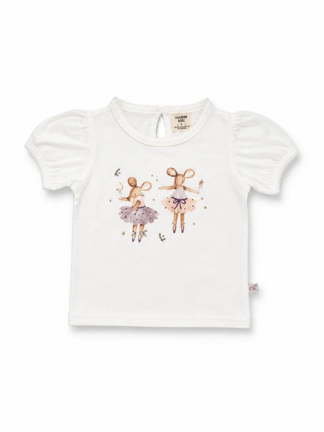 Confetti Kidz Tiny Dancer Placement Tee [sz:3-6 M]