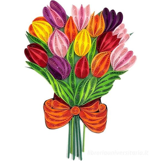 Origamo Quilling Card Filigrana Collection Tulips Bouquet