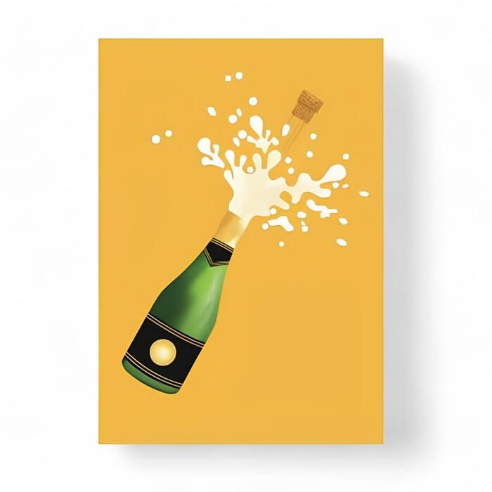 Origamo Pop Up Card Kirigami Collection Prosecco