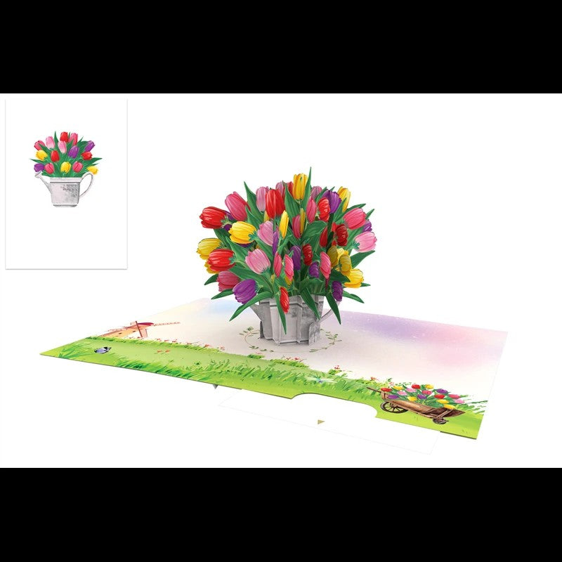 Origamo Pop Up Card Kirigami Collection Tulips