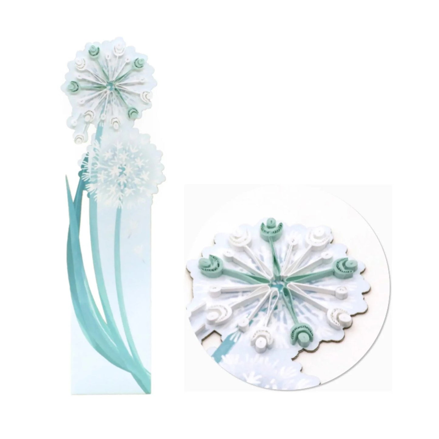 Origamo Bookmark Filigrana Dandelions