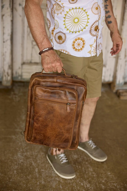 Arno Combination Bag - Leather Dusty Antique