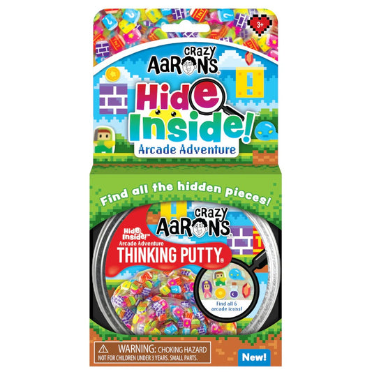 Crazy Aarons Arcade Adventure - Hide Inside Thinking Putty 4' Tin