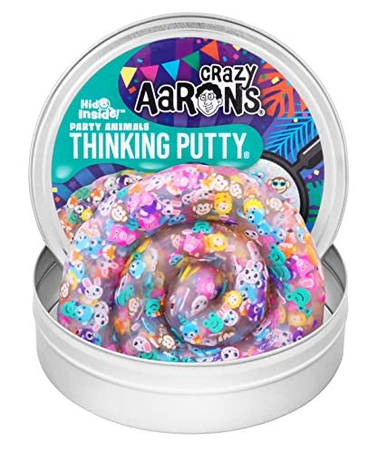 Crazy Aaron's Thinking Putty Tin Hide Inside Party Animal