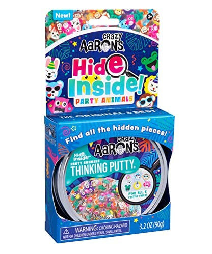 Crazy Aaron's Thinking Putty Tin Hide Inside Party Animal