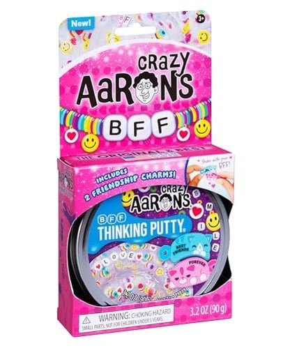 Crazy Aaron’s Bff Thinking Putty  Clear  Ages 3 And Up