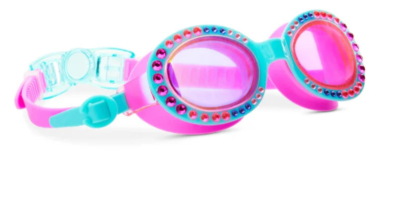Bling2o Bright Aurora - Borealis Blue Swim Goggles