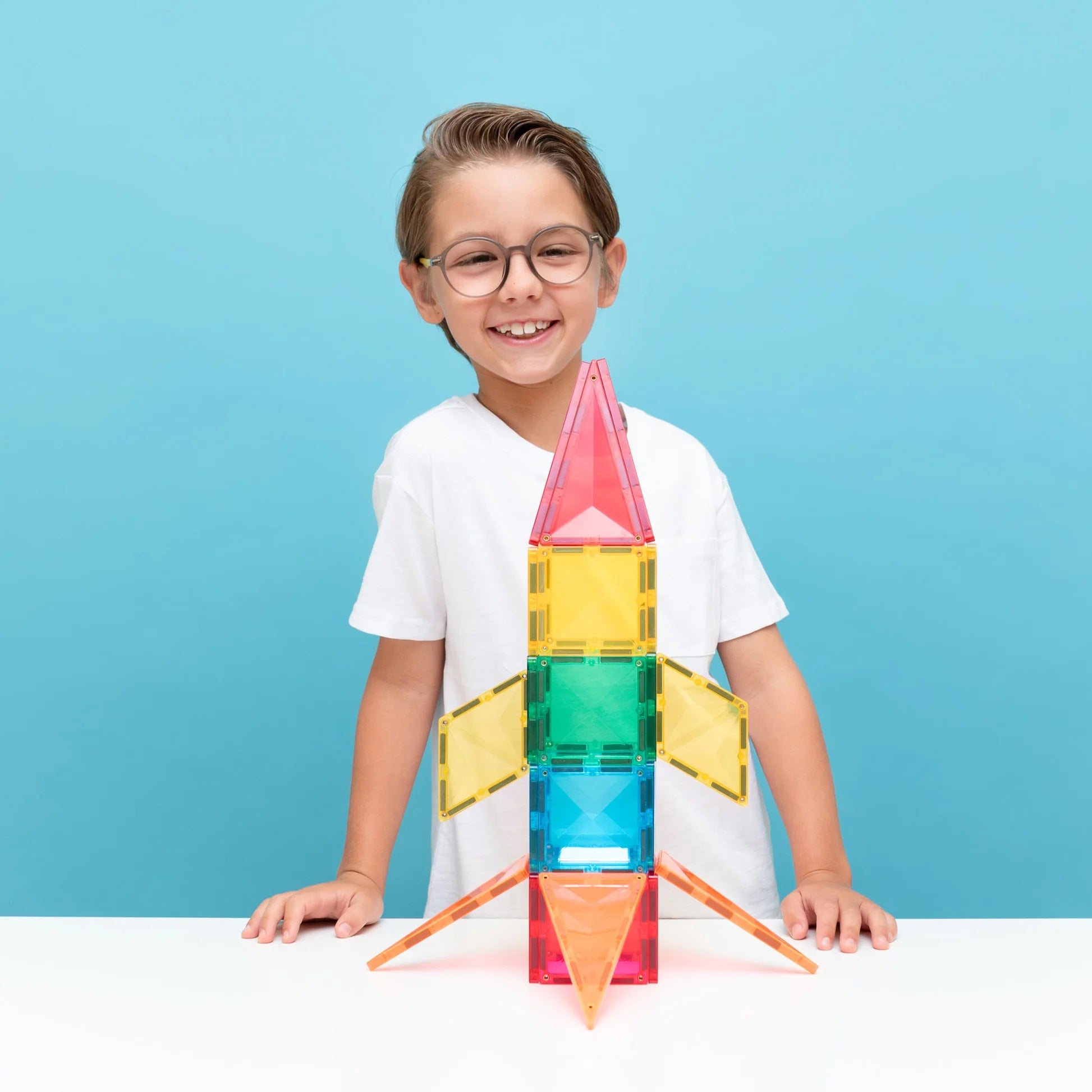 Connetix Light Rocket Pack 30pc Magnetic Tiles