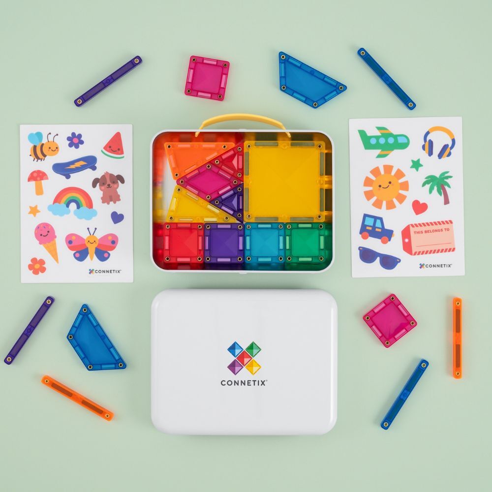 Connetix Travel Mini Pack 32pc Magnetic Tiles
