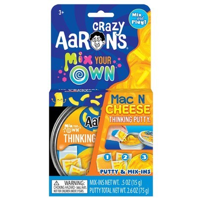 Crazy Aaron's Thinking Putty Mix Your Own Tin Mac N Cheese