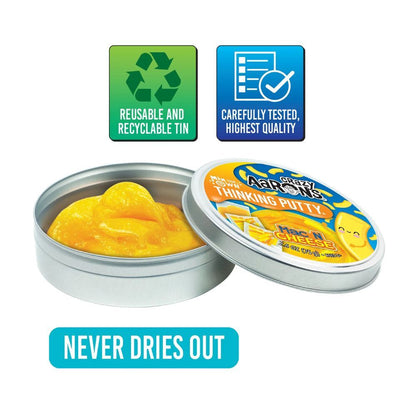 Crazy Aaron's Thinking Putty Mix Your Own Tin Mac N Cheese