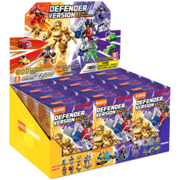Blokees Transformers Galaxy Version Defender 02 The Overthrow Blind Box Full Case Set Of 12