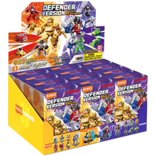 Blokees Transformers Galaxy Version Defender 02 The Overthrow Blind Box Full Case Set Of 12