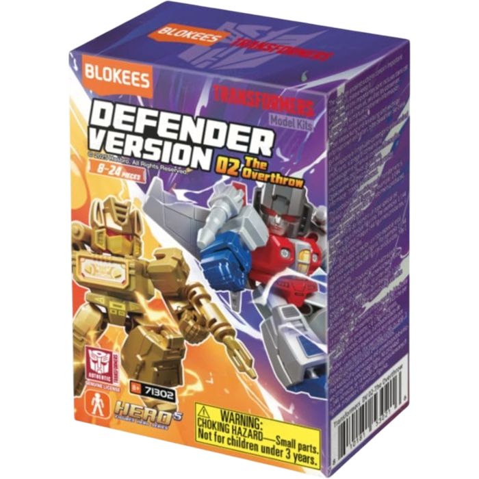 Blokees Transformers Galaxy Version Defender 02 The Overthrow Blind Box Full Case Set Of 12