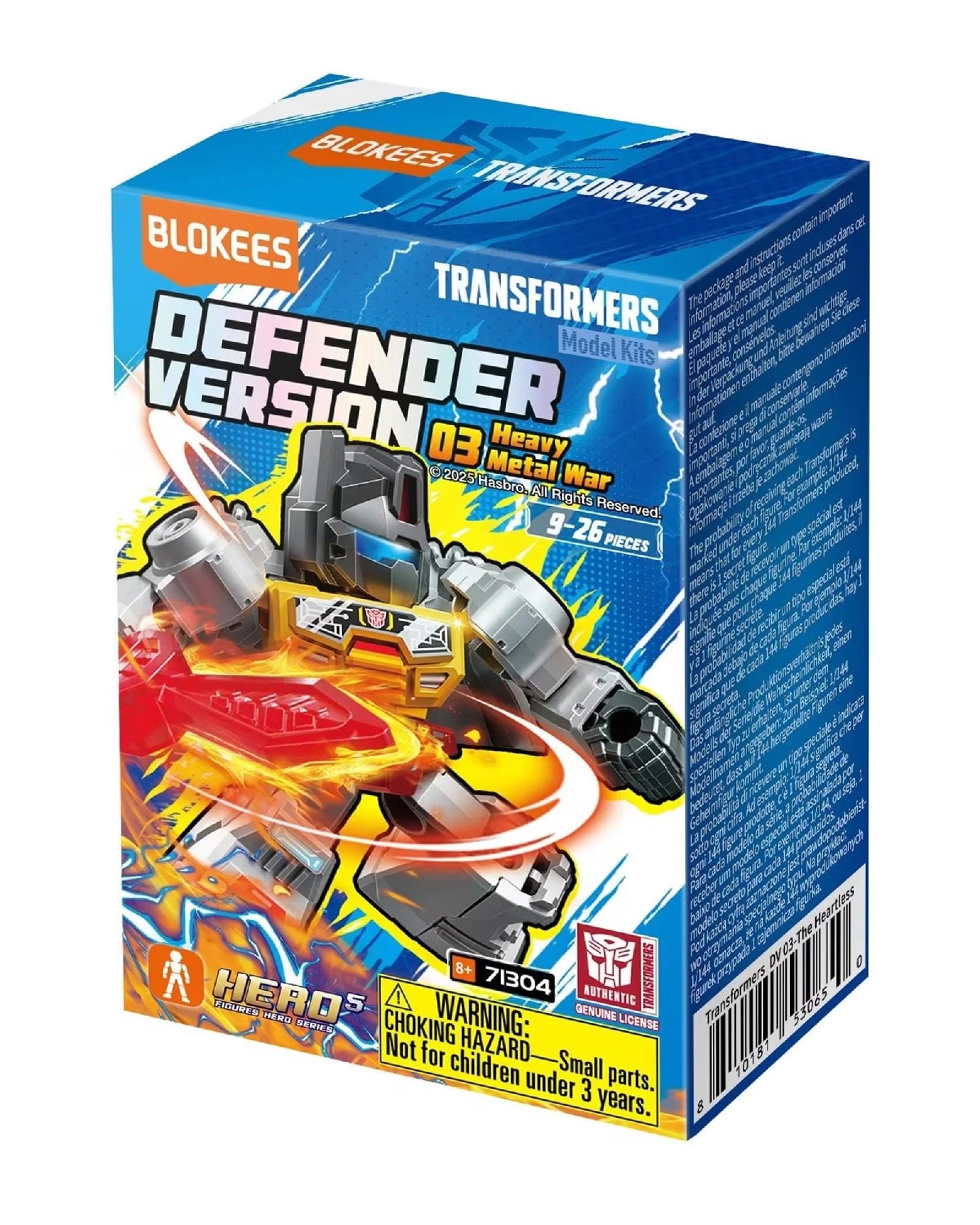 Blokees Transformers Galaxy Version Defender 03 Heavy Metal War Model Kit Blind Box Full Case Set Of 12