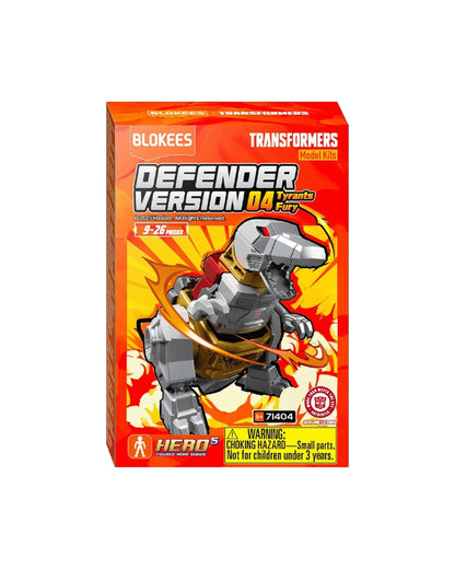 Blokees Transformers Defender Version 04 Tyrants Fury Model Kit Blind Box