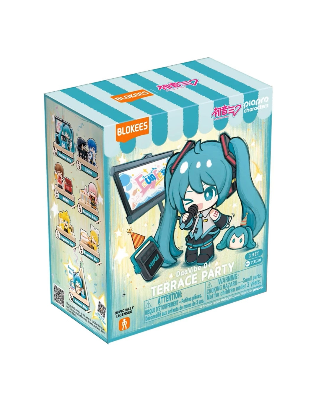 Hatsune Miku - Terrace Party Vb01 Blind Box Articulated Model Kit (single Unit) Blokees